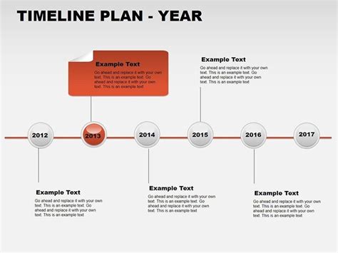 TimeLine Plan Year Free PowerPoint charts