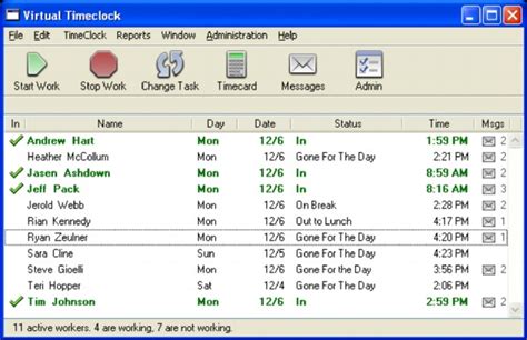The Timecard Manager provides an easy way 