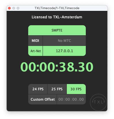 Timecode reader plugin. TXL Timecode Plug-in Consider our Timecode Expert If y...