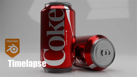 Timelapse: Modeling a Coke can in Blender