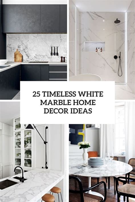 Timeless White Marble Design Ideas