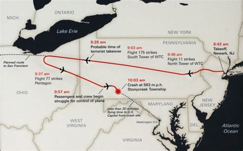 Timeline for United Airlines Flight 93 : NPR