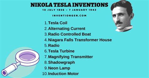 Timeline of nikola tesla inventions list