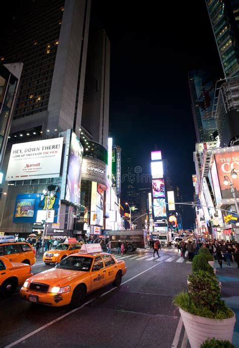 Times Square Advertising Billboards Editorial Stock Image Image of