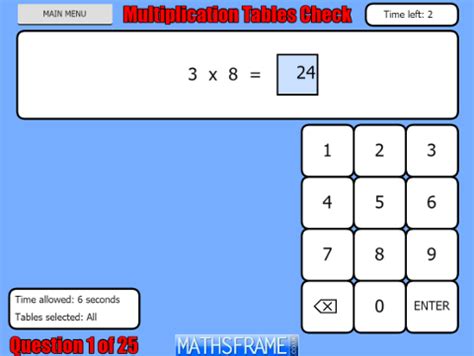 Times tables mathsframe - Math Calculator