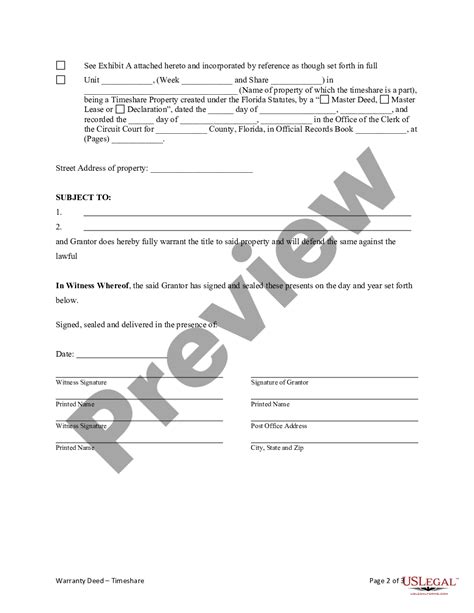 Timeshare Deed Back Sample Letter Form - signNow