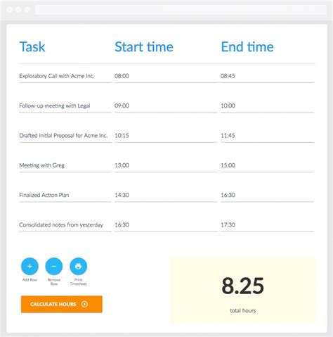 Timesheet Calculator Easy and Free ClickTime