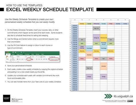 Timetable Excel Template