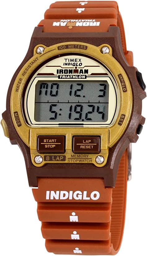 Timex Ironman Triathlon Original 8-Lap Timer Brown Resin