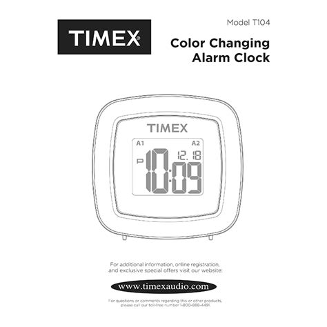 Timex color changing alarm clock manual. - Introduction to computer networking lab manual.