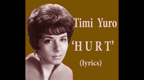 Timi Yuro - Hurt - YouTube