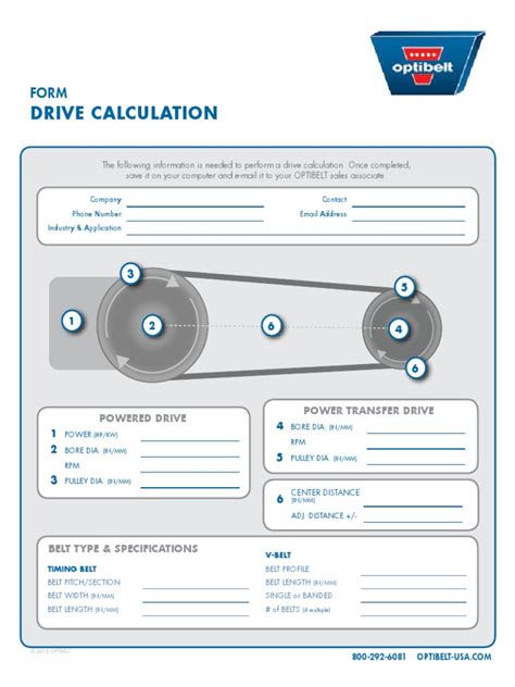 Timing belt tension chart.  The optibelt CAP drive calculation program has been used for years ...