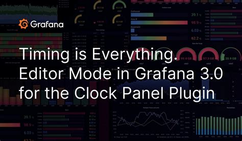Timing is Everything. Editor Mode in Grafana 3.0 for the Clock Panel Plugin Grafana Labs