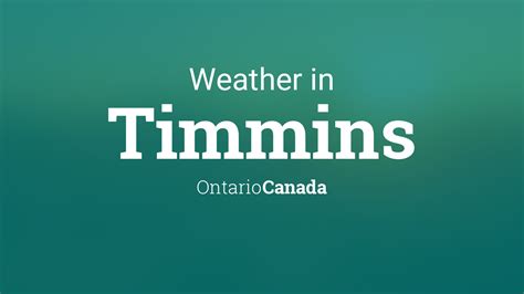 Timmins, Ontario, Canada Daily Weather AccuWeather