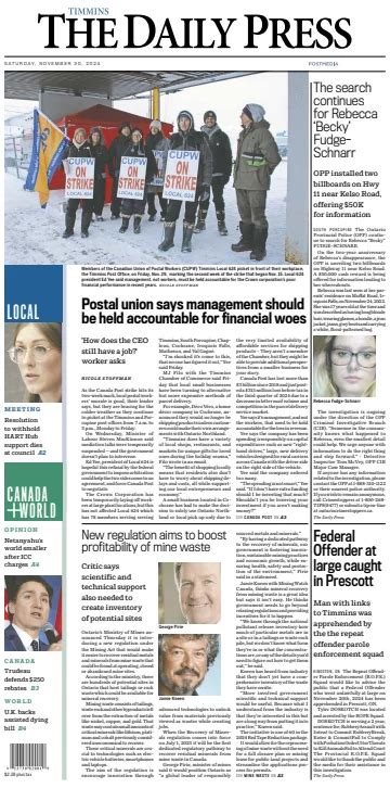 Timmins daily press court docket. .  ...