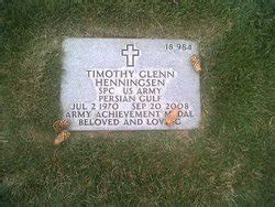 Timothy Glenn Henningsen (1970 - 2008) - Biography and Family …