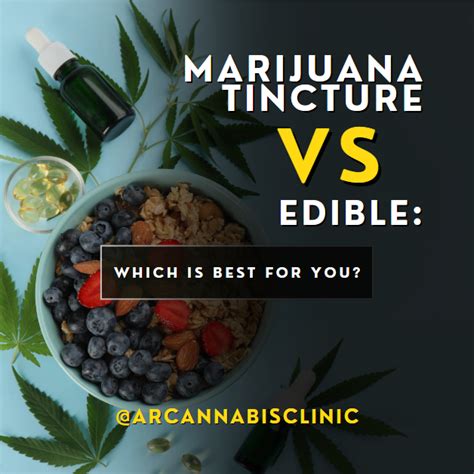 Tincture Vs. Edible: Which Is Better (For You)?