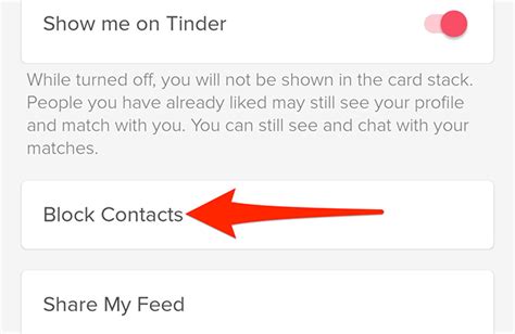 Tinder Adds Option to Block Contacts