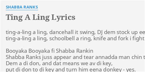 Ting a ling lyrics. Things To Know About Ting a ling lyrics. 