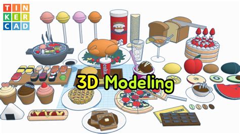 Tinker food Menu Different level 3D modeling with Tinkercad YouTube