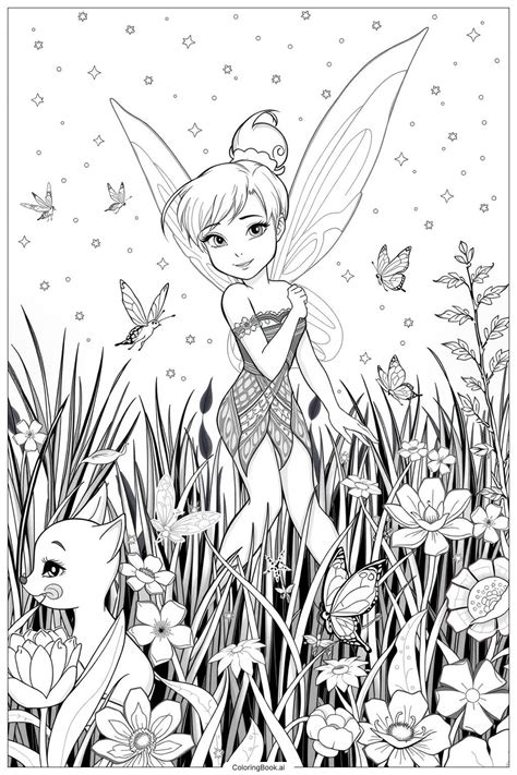 Tinkerbell Coloring Shee