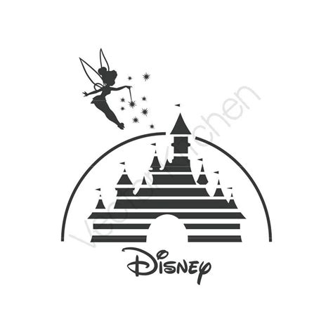 Tinkerbell Drawing The Disney Logo
