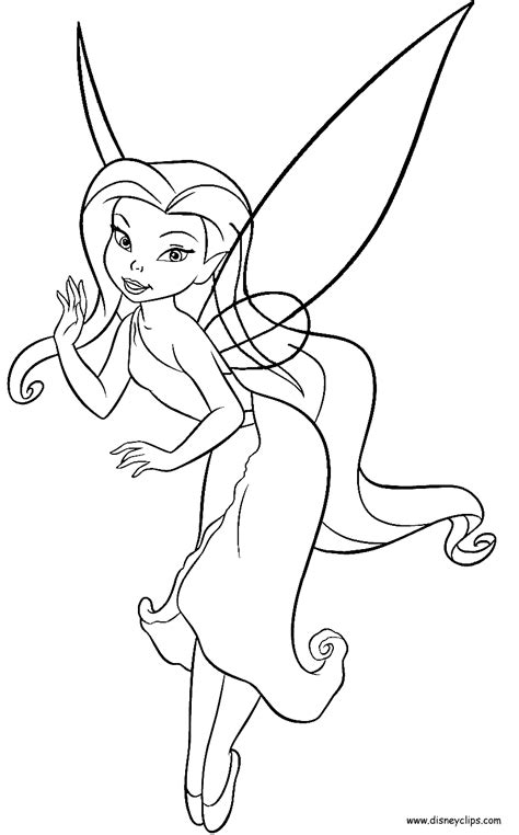 Tinkerbell Silvermist Coloring Pages