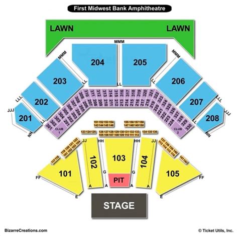 Check out the seating chart for your show for the most accurate layout. PNC Bank Arts Center Seating Chart With Row Numbers PNC Bank Arts Center Seat Numbers. On the lower level, section 101 seats start on the left from 2-60. Section 104 starts from the right from 1-63. Section 102 starts from the left from 102- 152..