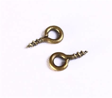 Tiny Brass Screw Eyes - Etsy