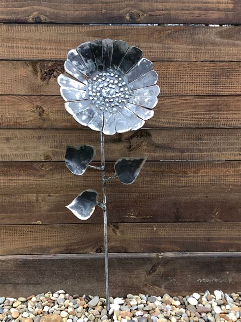 Tiny Metal Sunflowers - Etsy