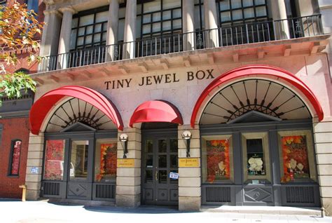 Tiny jewel box. Tiny Jewel Box, established by Roz Rosenheimm in 1930, is a family-owned fine jewelry store that has been in business for three generations. Tiny Jewel Box is one of the Three Best Rated® Jewelry in Washington, DC. 
