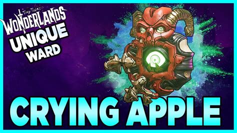 Sep 4, 2023 · The Rare Ward Crying Apple is manufactured by Ashen and comes from the Tiny Tina's Wonderlands Base Game. Crying Apple - unique Ability ‍ On Ward break: The Crying Apple triggers 3 consecutive Poison Novas that deal increasing Poison Splash Damage. Nova Damage increase from the 1 st Nova: 2nd Nova: +33.3% Damage 3rd Nova: +100% Damage advertisement . 