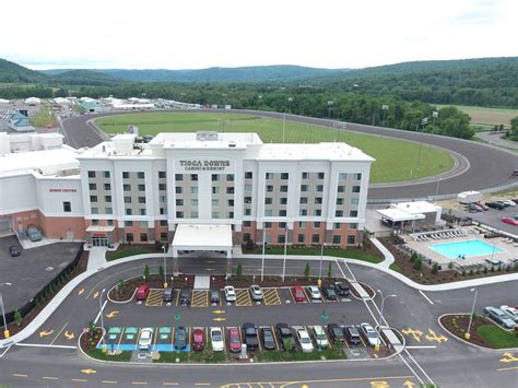 Tiogadowns - 2384 W. River Road PO Box 509 Nichols, New York 13812 1-888-WIN-TIOGA (1-888-946-8464) Tioga Downs Casino Resort is 100% Smoke Free! Valet Parking $7 (Accessible Parking $2, VIP and Elite Club Members FREE) 