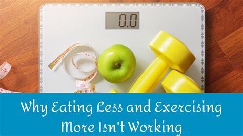 Tip Eat Less Exercise More Not Always 