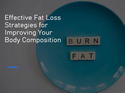 Tip Four B Mod Strategies for Fat Loss