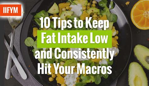 Tip Get Your Fat Intake Down To A Science