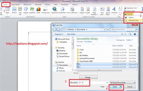 Tip Share How to merge multiple word documents into one document.