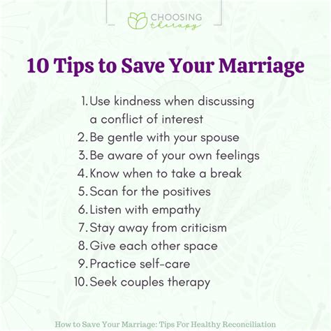 Tips On How To Save A Marriage