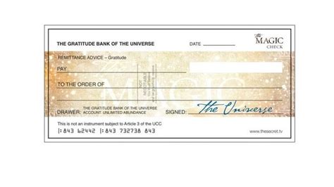 Tips On How to Use the Secret Check to Manifest Money