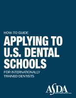 Tips for International Dental Students ASDA ASDA