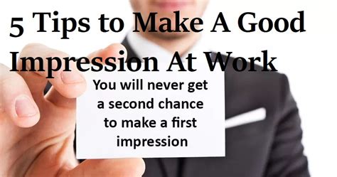 Tips for Making a Good Impression