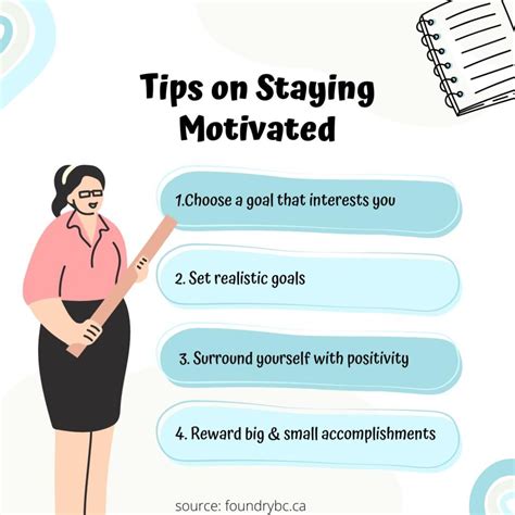 Tips for Staying Motivated and Consistent