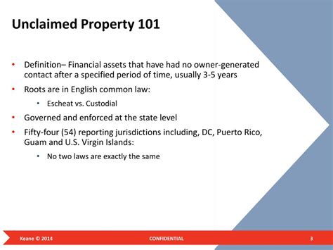 Tips for Unclaimed Property