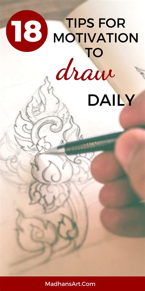 Tips on How to get Motivation to Draw Daily! Drawing lessons