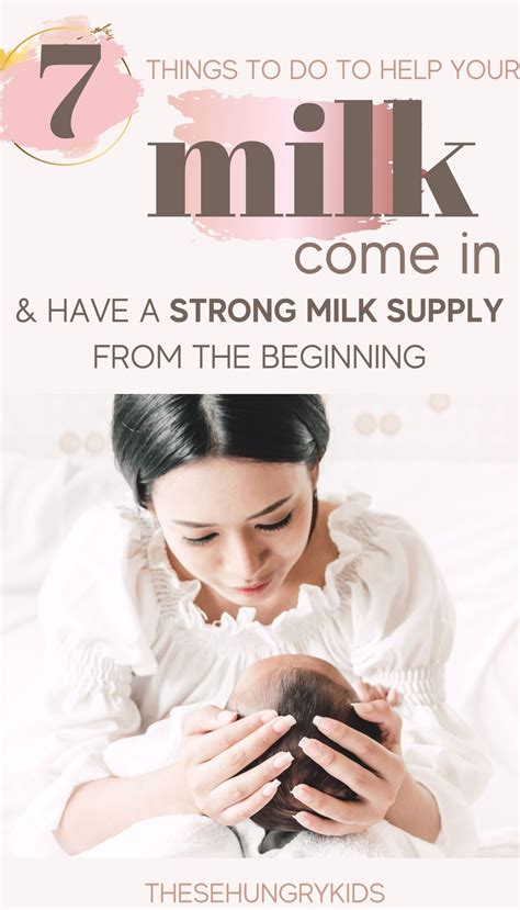 Tips to help milk come in