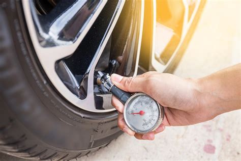 Tire pressure low. For reference, the recommended cold tire pressure levels for a typical passenger vehicle are around: 30-35 PSI for passenger car tires. 50-80 PSI for light truck tires. Driving on extremely underinflated tires is dangerous and will almost certainly lead to inspection failure in any state. 