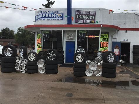 Tire shops colorado springs. Discount Tire ; The Faricy Boys · 4950 NEW CAR DR · 80923 ; Big O Tires #06285 · 3575 HARTSEL DR · 80920 ; Midas Colorado Springs · 5845 STETSON ... 