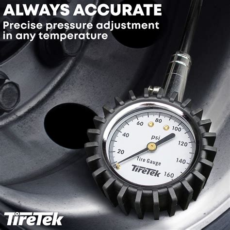 TireTek Tire Pressure Gauge 0-160 PSI for Truck, Semi Truck, ATV, …