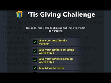 The ‘Tis Giving Challenge in BitLife is a unique quest that fo