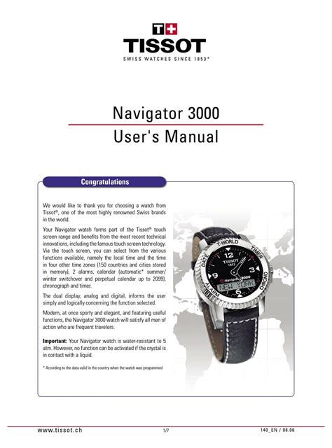 Tissot navigator 3000 manual en espanol. - Oshacademy course 604 study guide scaffold safety.